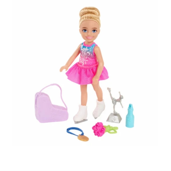 BARBIE CHELSEA I CAN BE ICE SKATER FIGURE SKATER DOLL - Picture 10 of 13